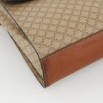Celine Vintage Macadam Circle Logo Shoulder Bag Canvas and Leather - image 10