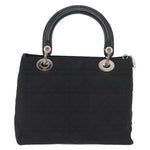Christian Dior Vintage Lady Dior Bag Cannage Quilt Nylon Medium - image 2