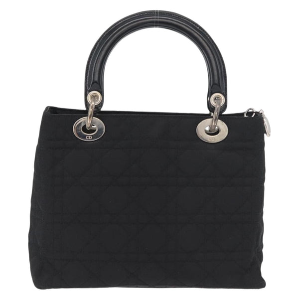 Christian Dior Vintage Lady Dior Bag Cannage Quilt Nylon Medium