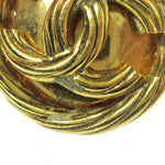Chanel CC Button Clip-On Earrings Metal - image 6
