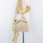 Chanel Vintage Embroidered CC Chain Tote Quilted Suede and Shearling - image 13