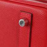 Hermes Birkin Handbag Red Epsom with Palladium Hardware 30 - image 19