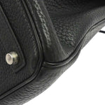 Hermes HAC Birkin Bag Black Fjord with Palladium Hardware 32 - image 8