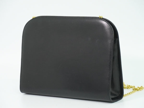 Salvatore Ferragamo Vintage Gancini Chain Shoulder Bag Leather Small