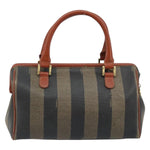 Fendi Vintage Pequin Convertible Boston Bag Coated Canvas Mini - image 2