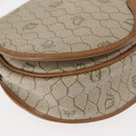 Christian Dior Vintage Honeycomb Flap Crossbody Bag Coated Canvas - image 8