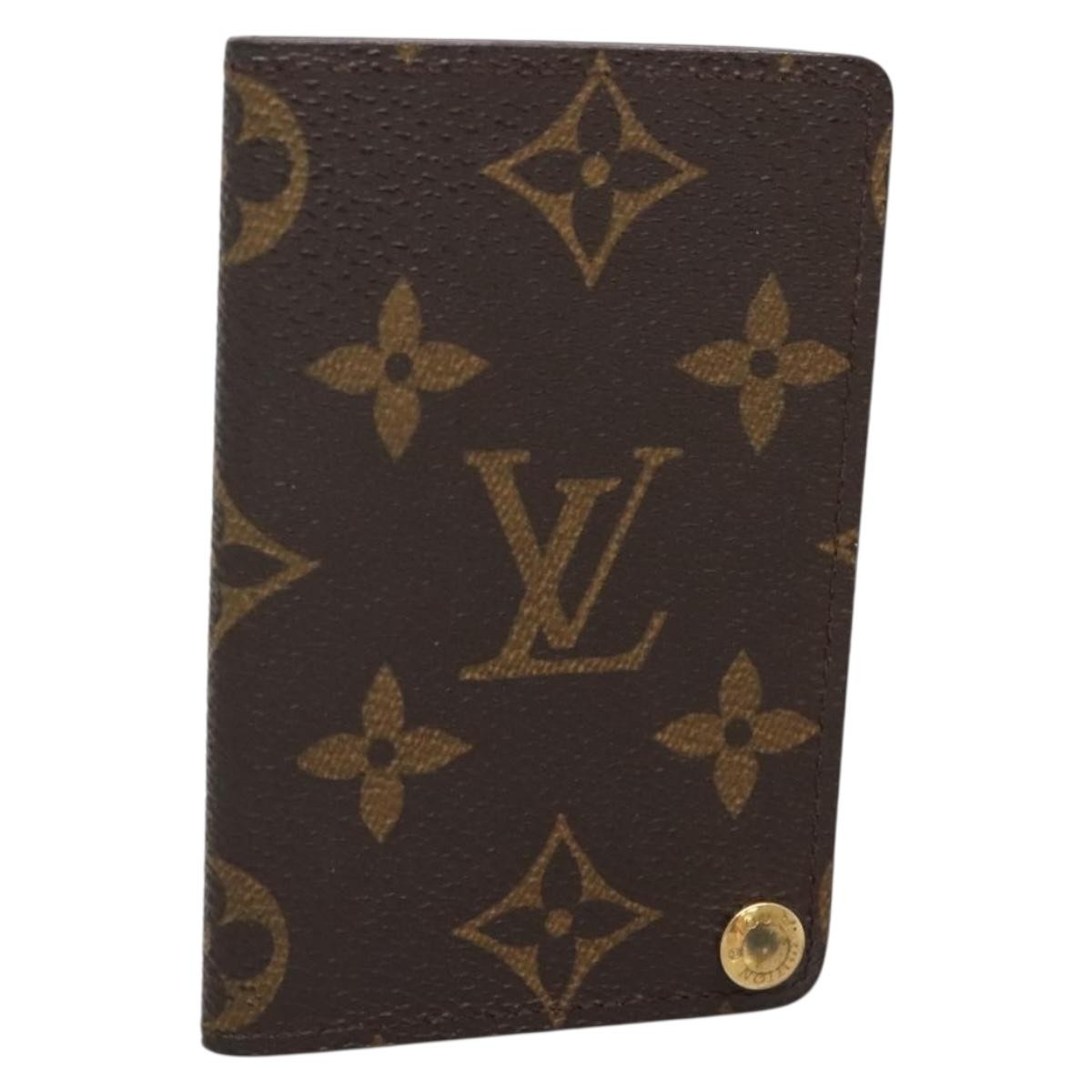 Louis Vuitton Porte Cartes Pression Card Case Monogram Canvas - image 1