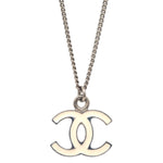 Chanel CC Logo Pendant Necklace Metal - image 2