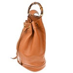 Gucci Vintage Bamboo Sling Backpack Leather Large - image 3