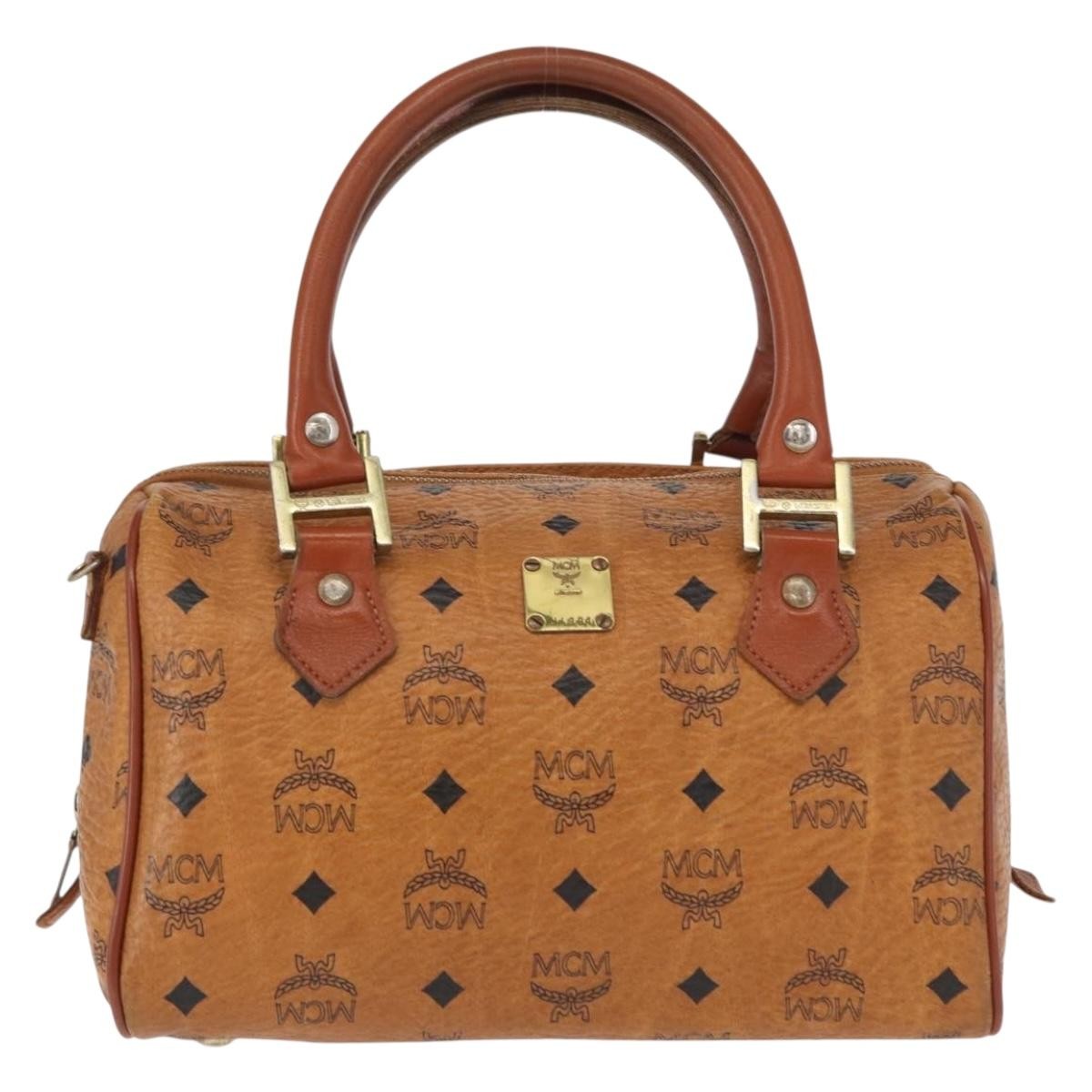 MCM Visetos logogramme Handbag Canvas and Leather - image 1