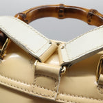 Gucci Vintage Bamboo Backpack Patent Mini - image 18