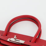 Hermes Birkin Handbag Red Epsom with Palladium Hardware 30 - image 18