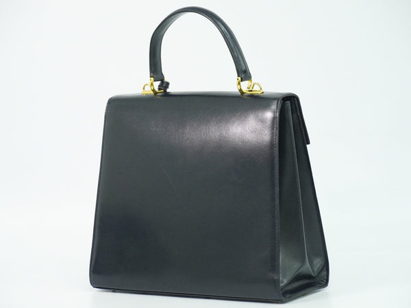 Gucci Vintage Lady Lock Top Handle Bag Leather Medium