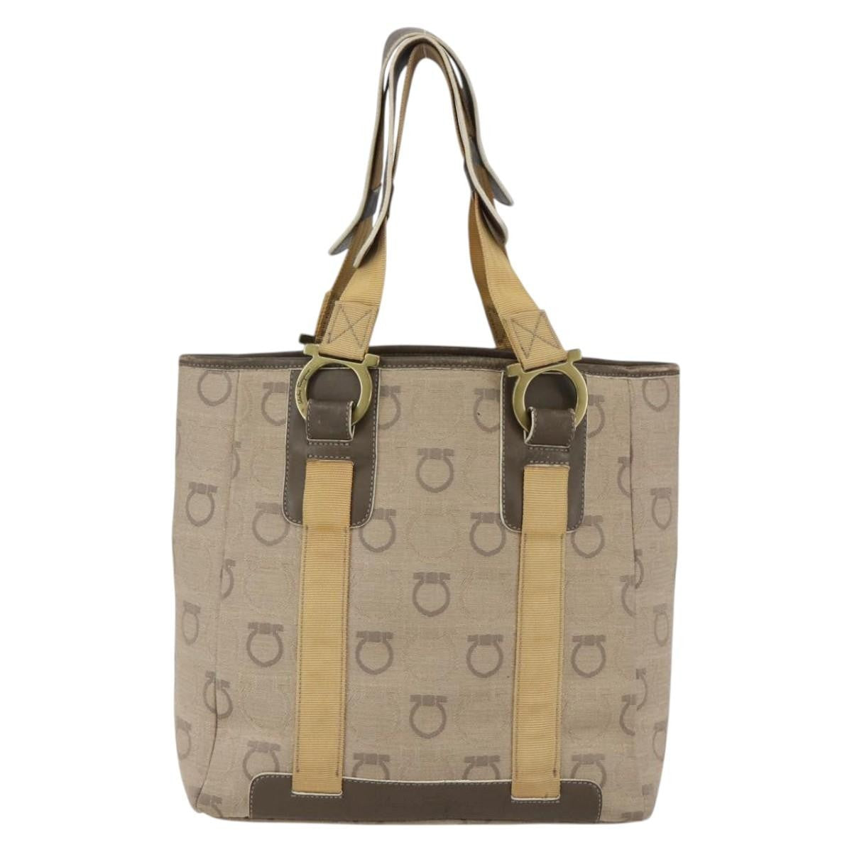 Salvatore Ferragamo Gancini handbag Canvas - image 1