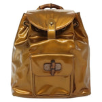 Gucci Vintage Bamboo Backpack Patent Mini - image 1