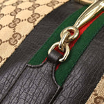 Gucci Vintage Horsebit Shoulder bag Canvas - image 16