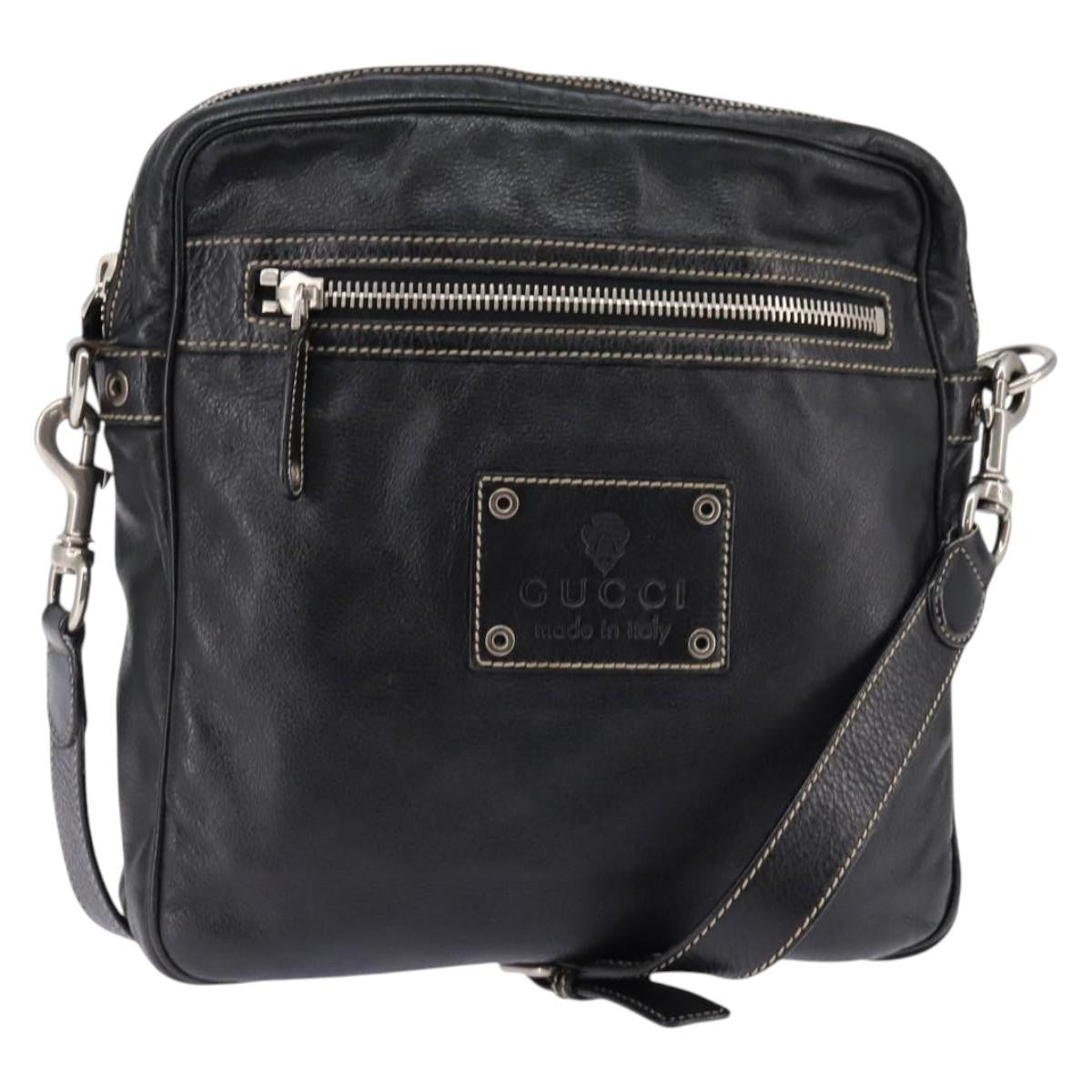 Gucci Front Zip Messenger Leather - image 1