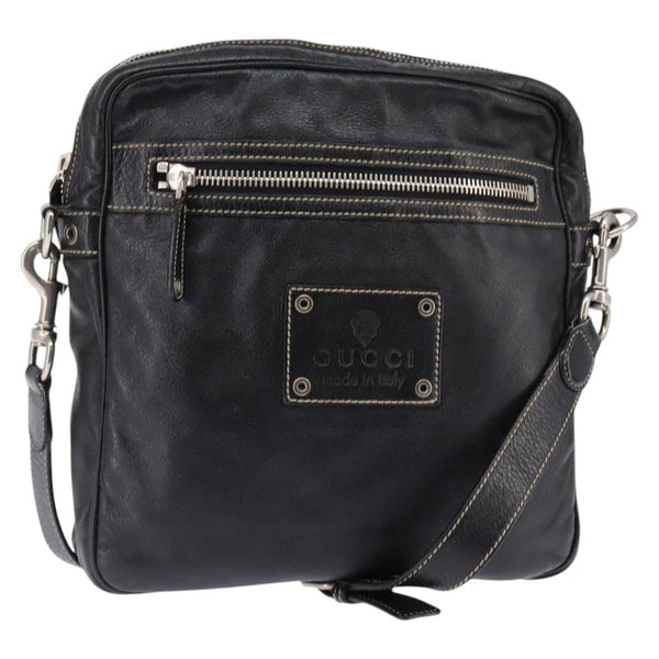 Gucci Front Zip Messenger Leather - image 1