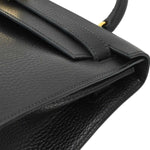 Hermes Kelly Handbag Black Ardennes with Gold Hardware 32 - image 16