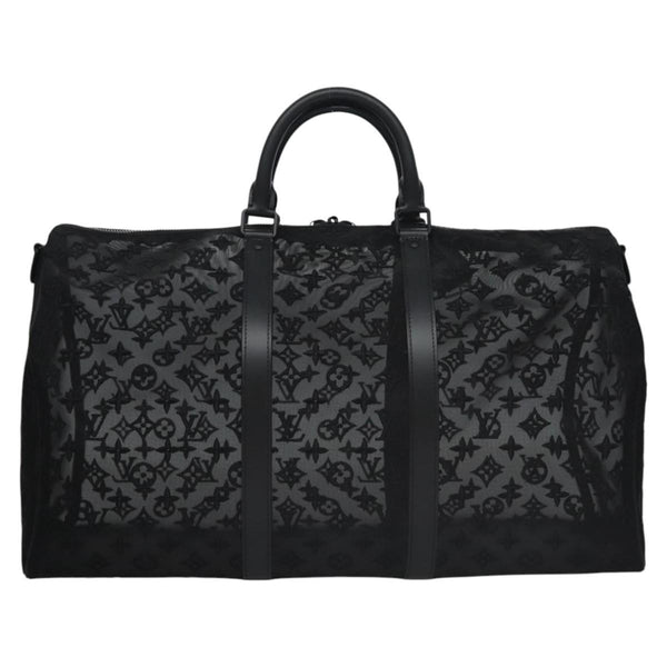 Louis Vuitton Keepall Bandouliere Bag Monogram See Through Mesh 50