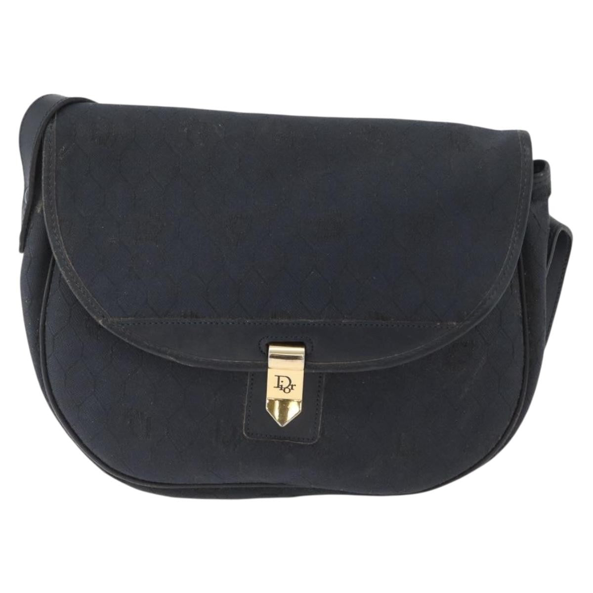 Christian Dior Vintage Honeycomb Flap Crossbody Bag Canvas and Leather - image 1