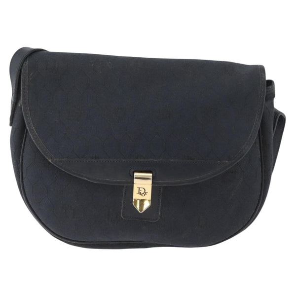 Christian Dior Vintage Honeycomb Flap Crossbody Bag Canvas and Leather - image 1