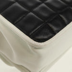 Chanel Chocolate Bar Mademoiselle Shoulder Bag Quilted Lambskin Medium - image 10