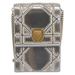 Christian Dior Ultra Matte Diorama Vertical Clutch on Chain Studded Leather - image 1