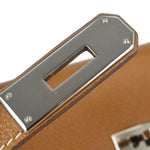 Hermes Kelly Handbag Brown Togo with Palladium Hardware 32 - image 10