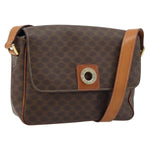 Celine Vintage Macadam Circle Logo Shoulder Bag Canvas and Leather - image 18