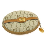 Christian Dior Honeycomb Zip Coin Purse Canvas and Leather - image 10