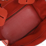 Hermes Birkin Handbag Red Togo with Palladium Hardware 35 - image 4