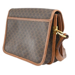 Celine Vintage Macadam Shoulder Bag Canvas and Leather - image 4