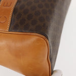 Celine Vintage Macadam Handbag Canvas and Leather - image 9