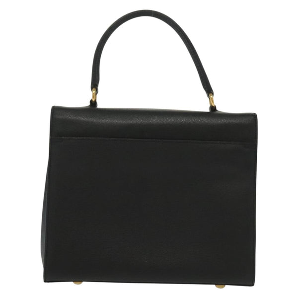 Celine Vintage Convertible Turnlock Top Handle Bag Leather Medium