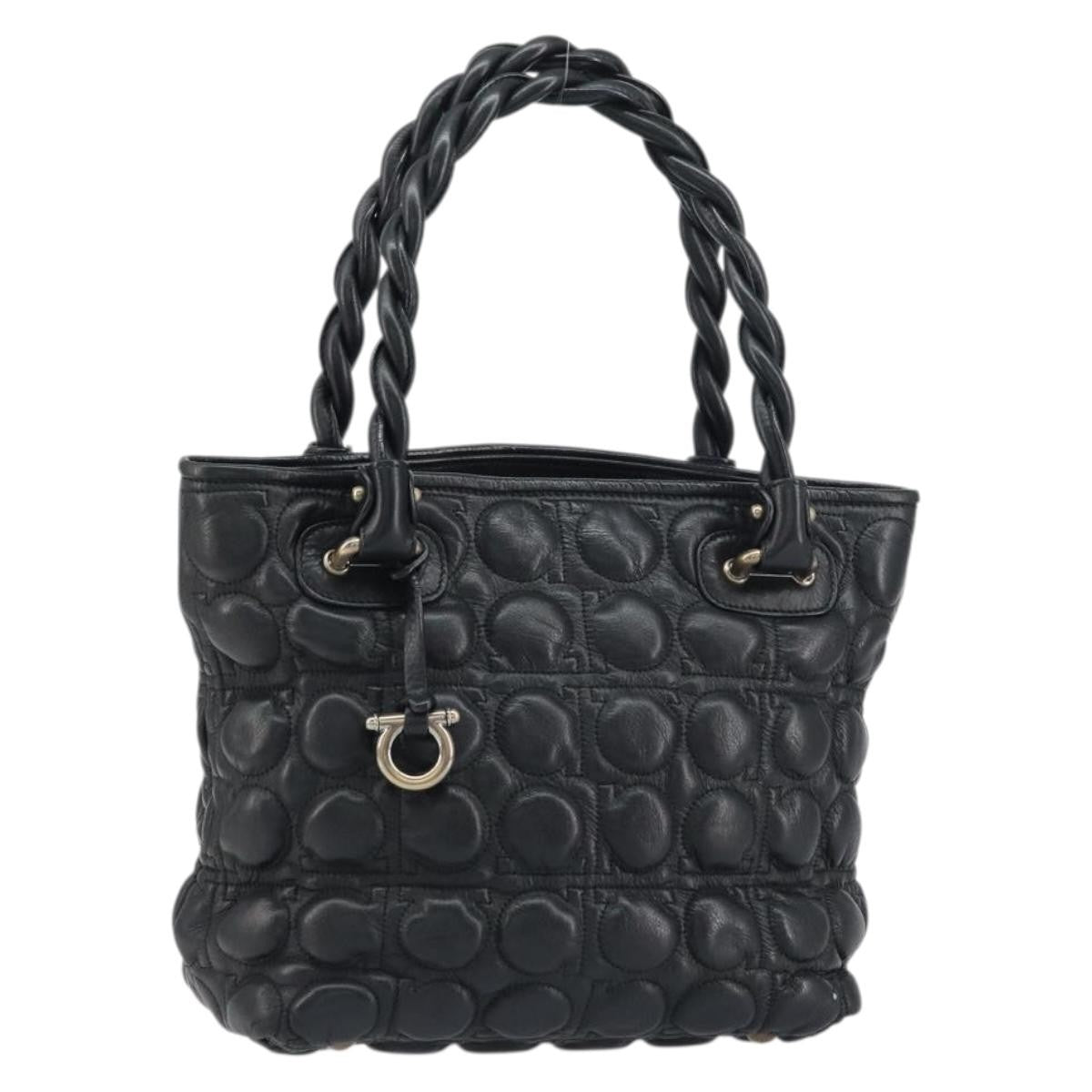Salvatore Ferragamo Gancini handbag Leather - image 1