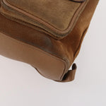 Gucci Vintage Bamboo Backpack Suede and Leather - image 8