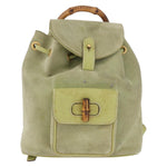 Gucci Gucci bamboo backpack daim mini - image 1