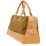 Celine C Macadam Handbag Suede and Leather - image 4