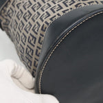 Fendi FF Logo Mon Tresor Bucket Bag Printed Shearling with Leather Mini - image 11