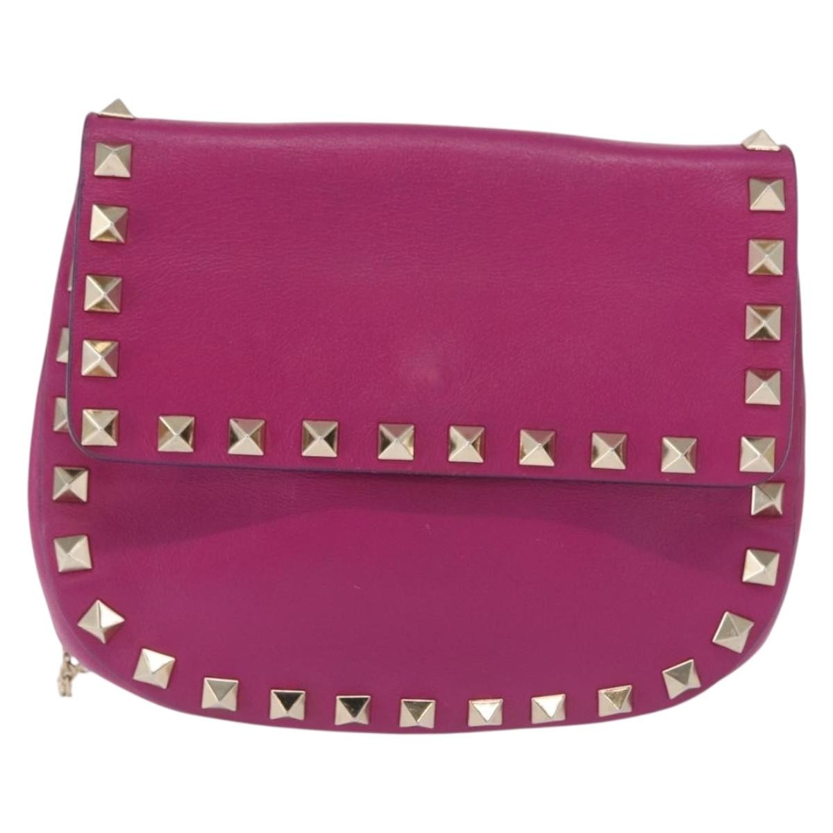 Valentino Garavani Rockstud Saddle Crossbody Bag Leather Mini - image 1