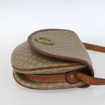 Celine Vintage Macadam Circle Logo Shoulder Bag Canvas and Leather - image 4