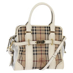 Burberry Minford Satchel Haymarket Coated Canvas Medium - image 1
