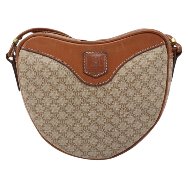 Celine Vintage Macadam Shoulder Bag Canvas and Leather - image 1
