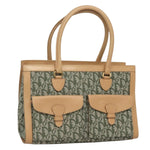 Christian Dior Vintage Trotter Double Pocket Tote Diorissimo Canvas Large - image 1