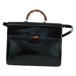 Gucci Vintage Bamboo Handle Bag Patent leather - image 1