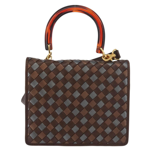 Bottega Veneta Intrecciato Handbag Leather