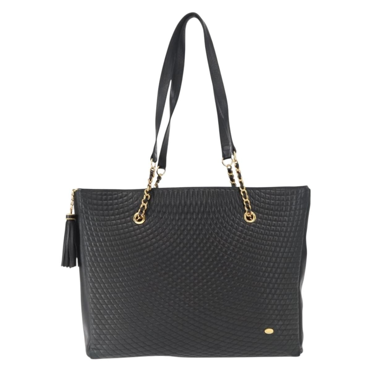 Bally Vintage Tote Bag Quilted Leather - image 1