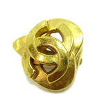 Chanel CC logo heart Gold-plated - image 3