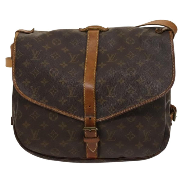 Louis Vuitton Saumur Handbag Monogram Canvas 35 - image 1